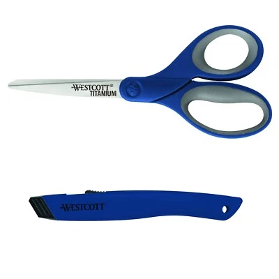Westcott Titanium Bonded Scissors and Ceramic Utility Cutter - Image 1 of 2
