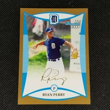 2008 Bowman Draft Pick & Prospects Ryan Perry Gold #BDPP13 Tigers 1st Bowman
