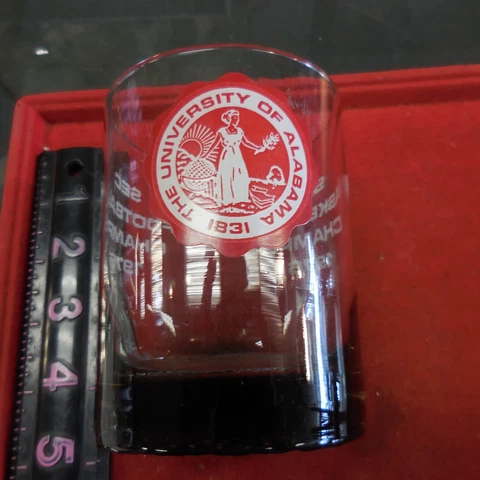 The University Of Alabama Roll Tide 1875 & 1976 Sec Champs Drinking Glass Cover