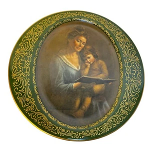 First Edition Collector Plate Story Time Irene Spencer Pickard China 22K Gold - Picture 1 of 9