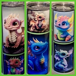 Precious Baby Dragon Tumbler, 20oz, Absolutely Irresistible! - Picture 1 of 4