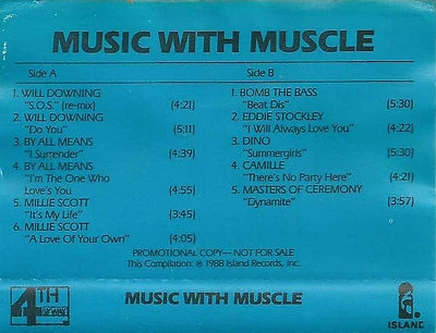 various Music with Muscle PROMO CASSETTE ALBUM Downtempo Garage House Soul - Image 1 of 4