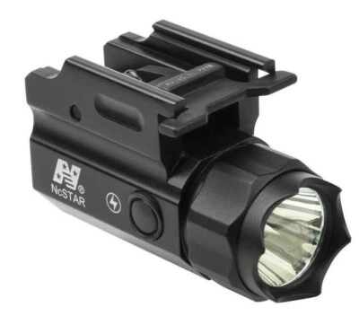 NcSTAR Handgun Flashlight COMPACT w/ QR Mount WHT-LED 3W 150 Ambidextrous BLK - Image 1 of 3