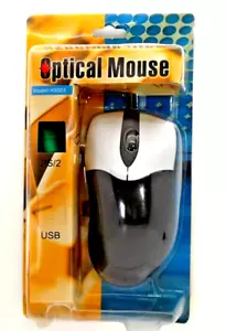 Optical Wired Mouse - 2 Button PS/2 Scroll Wheel NEW - Picture 1 of 2