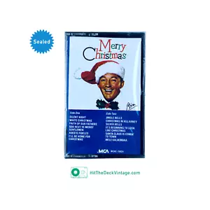 Bing Crosby Merry Christmas Cassette Tape Holiday Music Blue Cover NOS SEALED - Picture 1 of 3