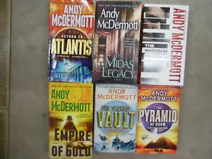 Lot of 6 Andy McDermott Mystery, Thriller, Suspense Paperback Books - Picture 1 of 1