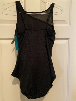 Traje de baño marca Aqua Green, negro, una pieza, talla XL (16/18) Foto 1 de 2