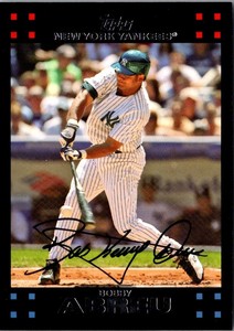 2007 Topps Bobby Abreu #5 New York Yankees Baseball Card
