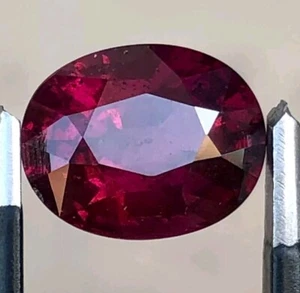 4.81Ct Natural Color & Full Fire Cherry Pink Rhodolite Garnet Africa - Picture 1 of 15