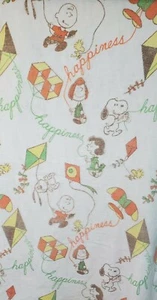 Vintage Erdnüsse Snoopy & Gang Decke ERDNÜSSE Glück Fliegen eines Drachen 60 Zoll x 90 Zoll - Bild 1 von 11
