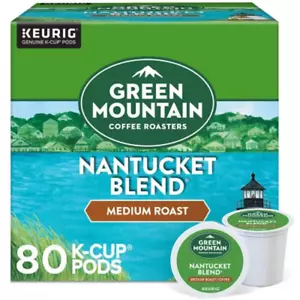 Green Mountain Kaffee K-Cup Pods Nantucket Mischung Medium Roast 80 Ct Keurig...... - Bild 1 von 11