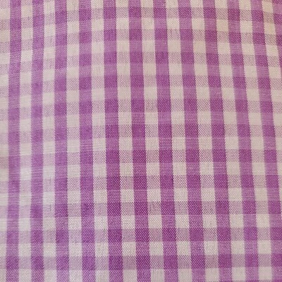 Tela de costura vintage guinga púrpura lavanda 1/4" cuadros mezcla de algodón 1ydx45" Foto 1 de 4
