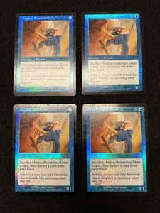 Hapless Researcher (4x FOIL) sp/mp , Judgment, magic the gathering mtg PGEA