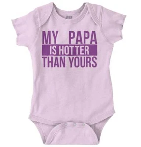 Funny Best Papa Favorite Grandpa Daddy Gift Baby Girls Infant Romper Newborn - Picture 1 of 15