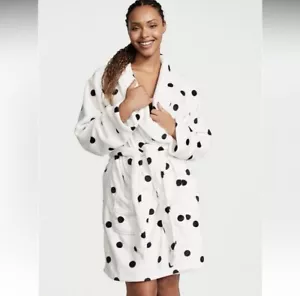 Victorias Secret Short Cozy Plush Fleece Warm Bath Robes . NWT - Picture 1 of 6