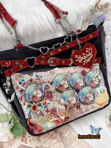 Large Capacity Itabag Lolita Girl PU Crossbody Shoulder Bags Handbags for Badge - Picture 1 of 25