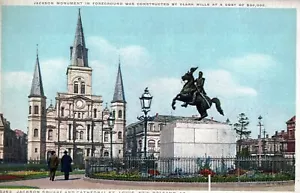NEW ORLEANS LA - Jackson Square und Kathedrale St. Louis Postkarte - Bild 1 von 2