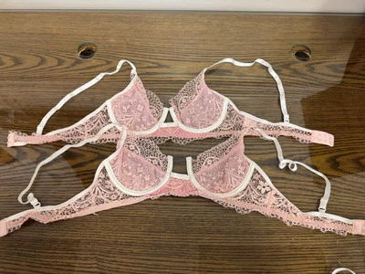 Sutiã Balconette Sem Forro Malha Costurada Renda Underwire SEXY Grande - Imagem 1 de 4