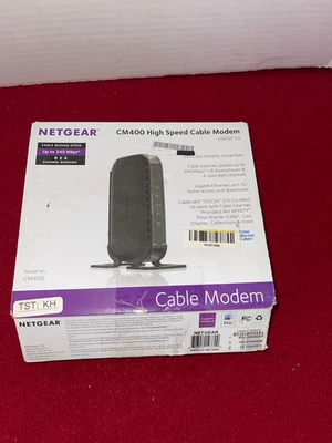 Netgear DOCSIS 30 (CM400-100NAS) 340 Mbps High Speed Cable Modem - Image 1 of 3