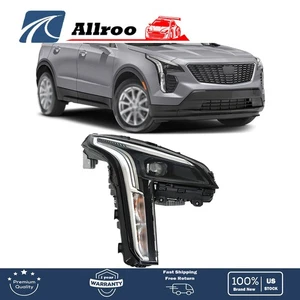 Headlight Chrome Housing LED Type Headlamp Right Side For Cadillac XT4 2019-2021 - Picture 1 of 13