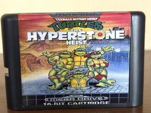 Cartucho Mega Drive TMNT Teenage Mutant Hero Turtles 16 bits usado Japón - Imagen 1 de 7