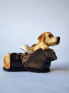 Boombox & Dog in a Shoe statuine in resina 2 1/2" h - 3 - Foto 1 di 6