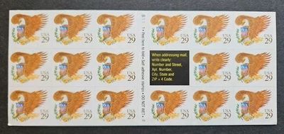 Scott #2595a: Eagle & Shield (with brown 29) MNH Booklet of 18. - Image 1 of 2