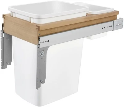 Rev-A-Shelf 4WCTM-12DM1-175 классика дерева 11-1/2"W одиночный верх - клен / белый - Изображение 1 из 4