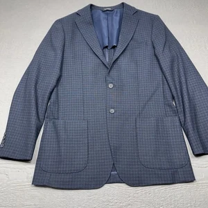 Blazer Jos A Bank Para Hombre 42 Largo Negro Azul Calce Ajustado Elastizado Tecnología de Viaje - Imagen 1 de 17