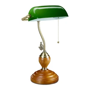 Bankerlampe Vintage Tischleuchte Schreibtischleuchte Antike Bibliothekslampe - Bild 1 von 10