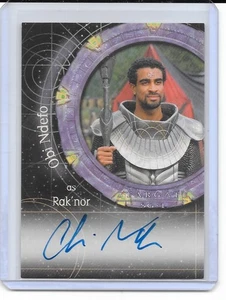 2004 Rittenhouse Stargate SG-1 Obi Ndefo Rak Nor AUTO SIGNED A35 SP RARE - Picture 1 of 1