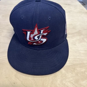 Mütze Kappe Team USA World Baseball Classic WBC New Era 59Fifty 7 1/8 nicht verstellbar blau - Bild 1 von 6