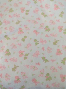 Vintage Carter's Pink Green Bunny Cat Bird striped Cotton See Photos M32 - Picture 1 of 6