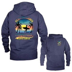 Enjoy The Summer California Surf Surfing Pullover Hoodie - Bild 1 von 10