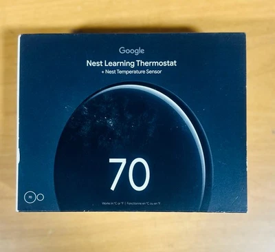 SEALED Google Nest Learning Thermostat 4th Gen w/ Temperature Sensor All Colors - Image 1 of 4