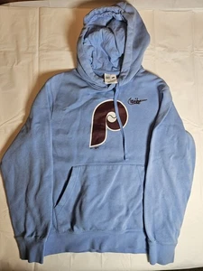 Nike Philadelphia Phillies Hoodie Sweatshirt Men's Blue Powder Size S - Picture 1 of 5