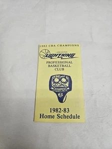 ES25 Lancaster Lightning 1982/83 CBA Basketball Pocket Schedule - Bank of Lancas - Picture 1 of 2