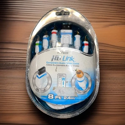 Nyko HD Link For Wii Component Audio Video Cable 8 ft Gold Plated NEW Sealed Vtg - Image 1 of 4