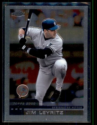2000 Topps cromado Jim Leyritz #384 New York Yankees Foto 1 de 2