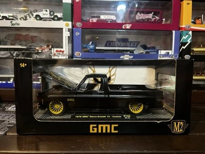 M2 Machines 1/24 GMC 1976 GMC Sierra Grande 15 Custom R108 Trans Am Black *READ* - Image 1 of 4