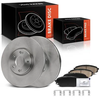 6x rotores de freio a disco frontais e pastilhas de freio de cerâmica para Hyundai Veracruz 07-12 - Imagem 1 de 4