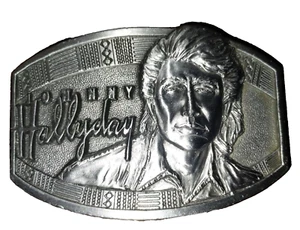 Rare Johnny Hallyday Exclusive For Western Passion Paris Belt Buckle - Picture 1 of 5