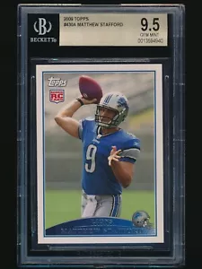 2009 Topps rookie #430A Matthew Stafford RC BGS 9.5 - Foto 1 di 2