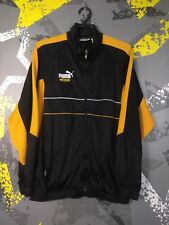 Puma King Vintage Jacket With Zipped Black/Yellow Polyester Mens Size M ig93