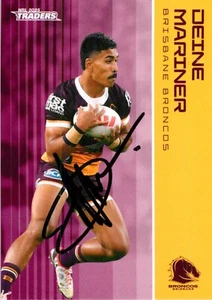 Signed 2025 Brisbane Broncos NRL TLA Traders Card - Deine Mariner - Picture 1 of 3