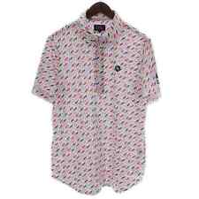 Pearly Gates Soccer Check Crocodile Print Cut And Sew Pullover Golf Wear Polo Sh