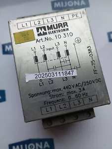 MURR ELECTRONIC 10 310 440V AC 250V DC MAX 3A 0..60HZ 10310 - Imagen 1 de 4