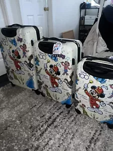*3 Piece* Disney 100 Years Of Music & Wonder Suitcase Luggage (LIMITED EDITION) - Picture 1 of 16