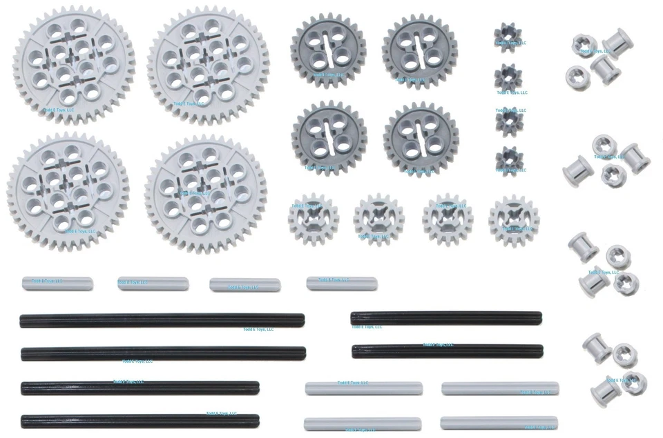 LEGO Technic Mindstorms nxt 46 piezas paquete de eje de engranajes SET lote (funciones de potencia del motor) 2 Foto 1 de 1