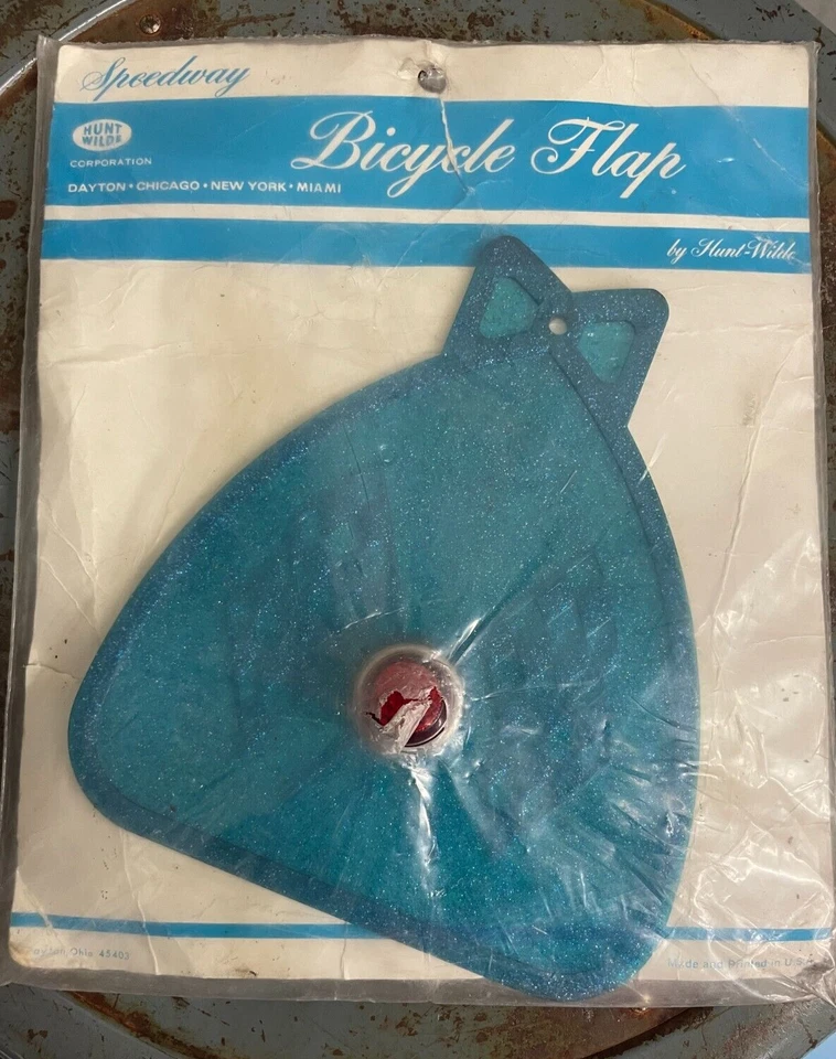 Speedway 自行车挡板适用于巡洋舰自行车挡泥板 Hunt Wilde 蓝色复古旗帜 — 第 1/1 张图片